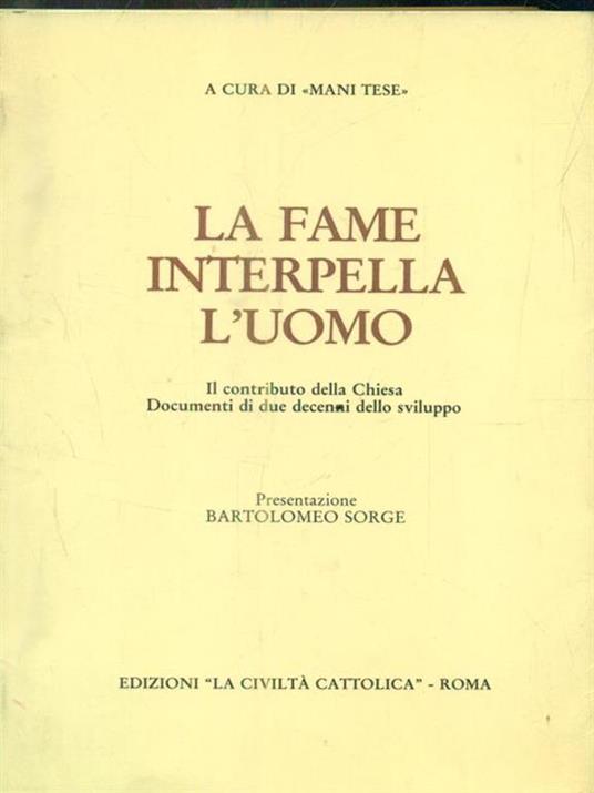 fame interpella l'uomo - copertina