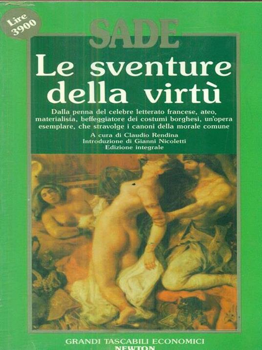 Le sventure della virtù - François de Sade - copertina