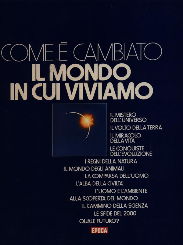 Come é cambiato il mondo in cui viviamo