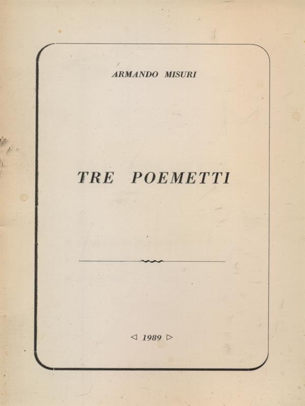 Tre poemetti