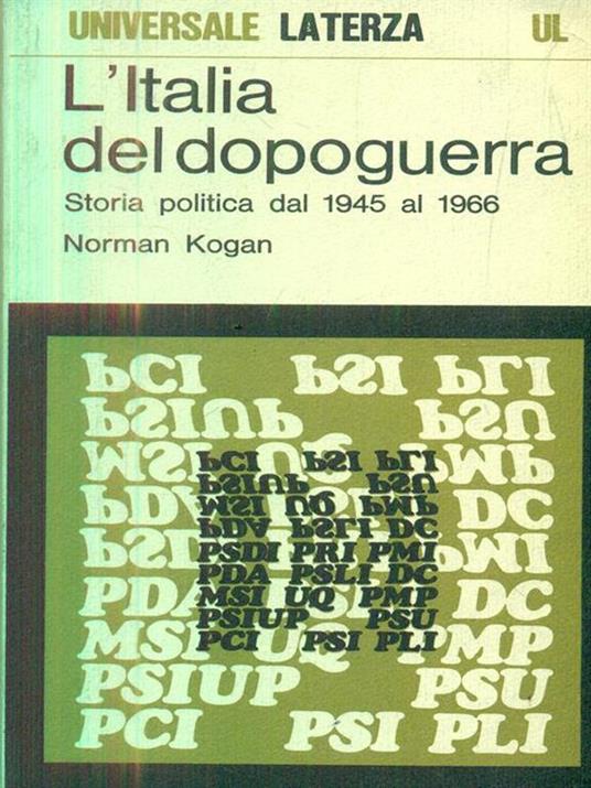 L' Italia del dopoguerra - Norman Kogan - copertina