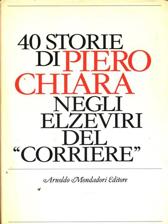 40 storie - Piero Chiara - copertina