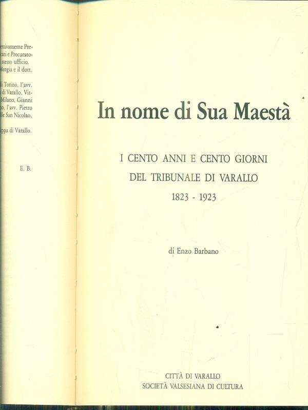 In nome di sua Maestà