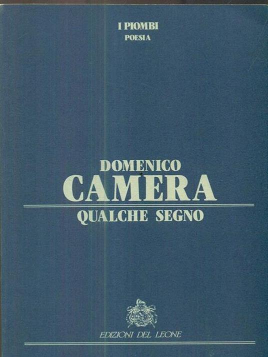 Qualche segno - Domenico Camera - copertina
