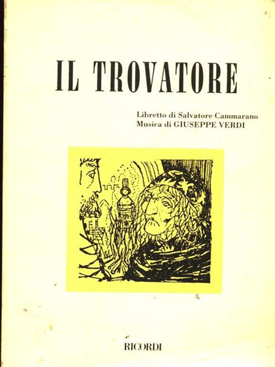 Il trovatore - Giuseppe Verdi - copertina