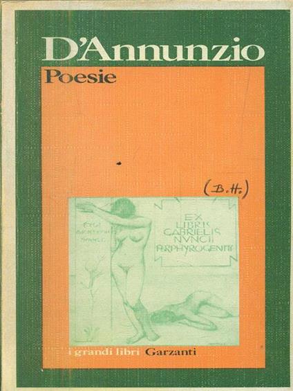 Poesie - Gabriele D'Annunzio - copertina