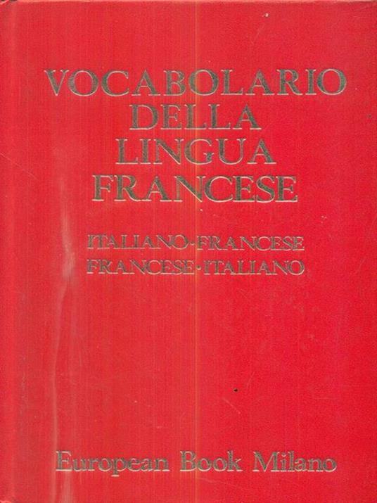 Vocabolario della lingua francese - copertina
