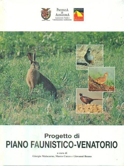 Progetto di Piano Faunistico-Venatorio - copertina