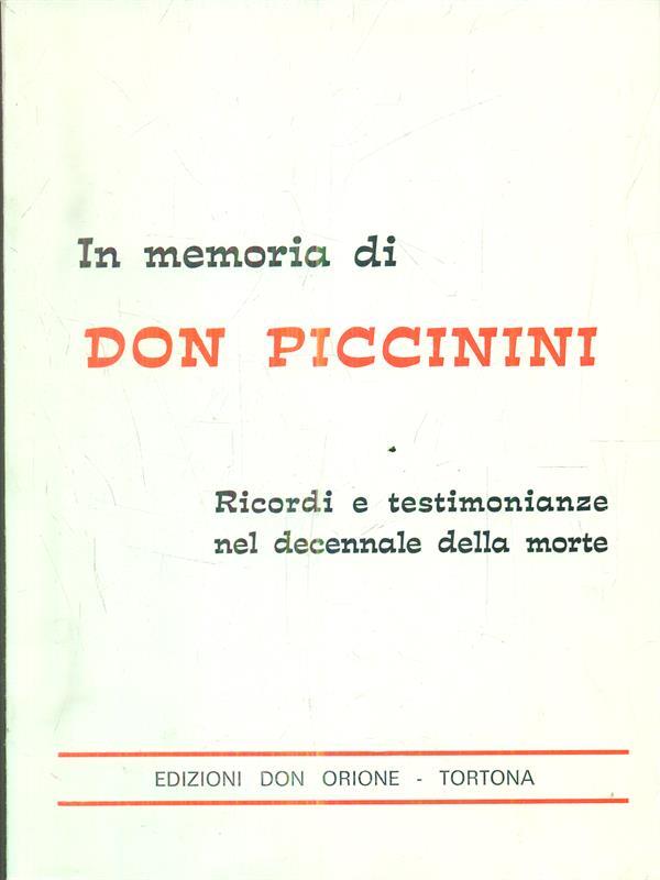In memoria di Don Piccinini