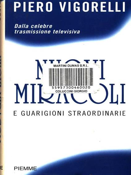 Nuovi miracoli - Piero Vigorelli - copertina