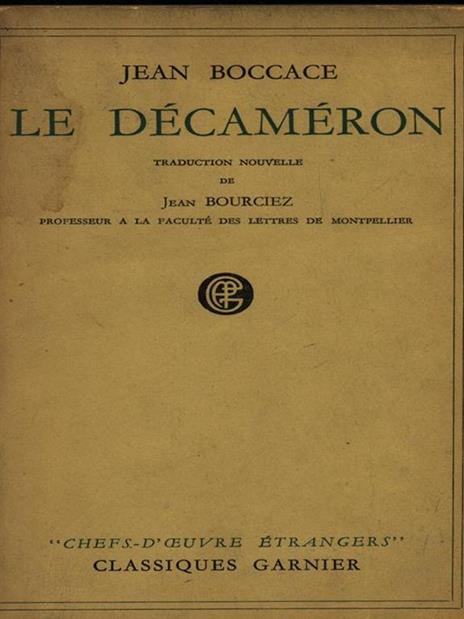 Le Decameron - Giovanni Boccaccio - copertina