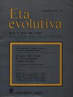 Età evolutiva n. 1novembre 1978