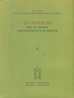 Quaderni per la storia dell'Università di Padova