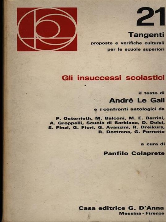 Gli insuccessi scolastici - André Le Gall - copertina