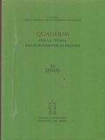 Quaderni per la storia dell'Università di Padova (2003)