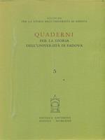 Quaderni per la storia dell'Università di Padova