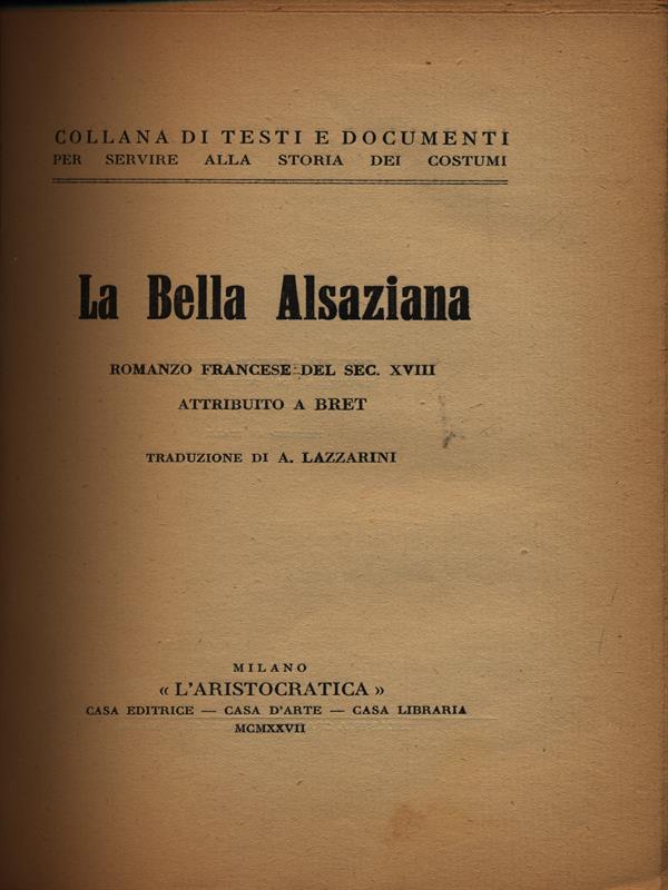 La bella alsaziana