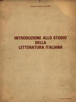 Introduzione allo studio della letteratura italiana