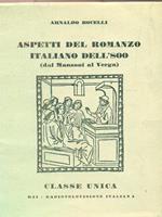 Aspetti del romanzo italiano dell 800