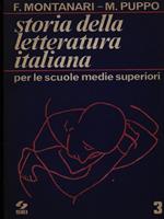 Storia della letteratura italiana vol. 3