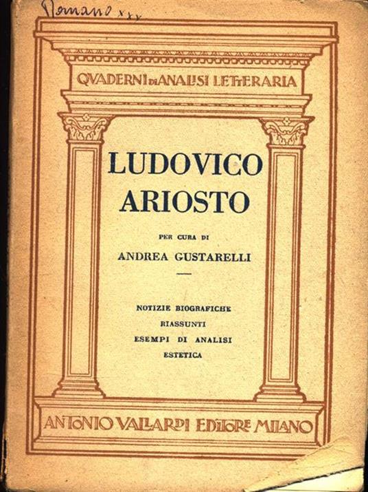 Ludovico Ariosto - Andrea Gustarelli - copertina