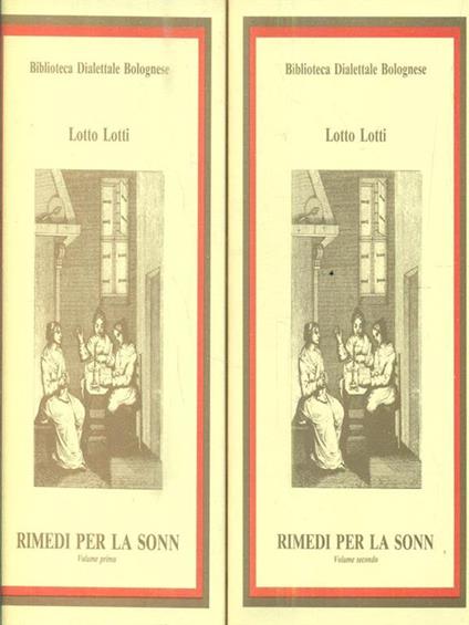 Rimedi per la sonn. 2 volumi - Lotto Lotti - copertina