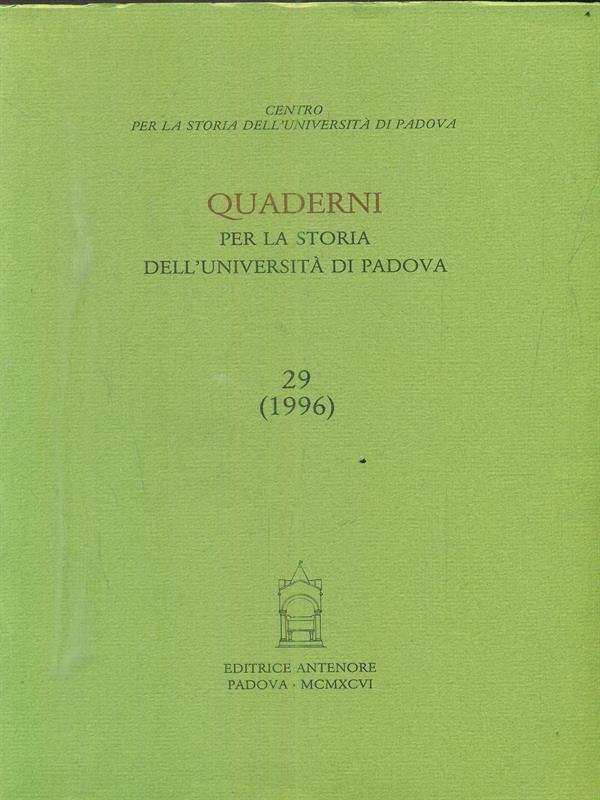 Quaderni per la storia dell'Università di Padova