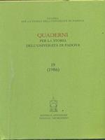 Quaderni per la storia dell'Università di Padova