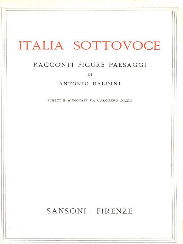 Italia sottovoce