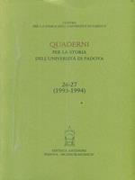 Quaderni per la storia dell'Università di Padova