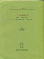 Quaderni per la storia dell'Università di Padova