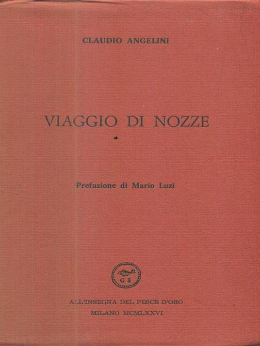 Viaggio di nozze - Claudio Angelini - copertina