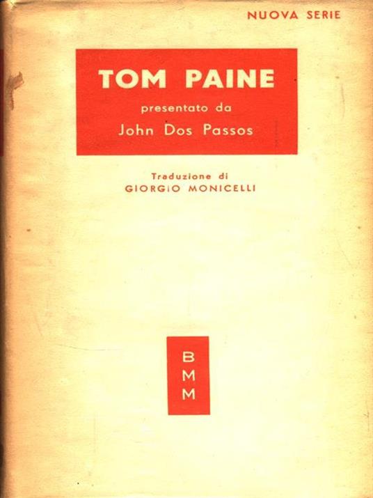 Tom Paine - John Dos Passos - copertina