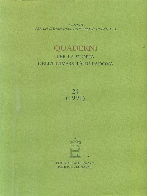 Quaderni per la storia dell'Università di Padova (26-27)