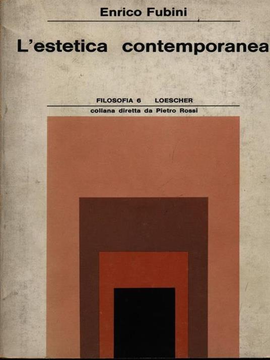 L' estetica contemporanea - Enrico Fubini - copertina