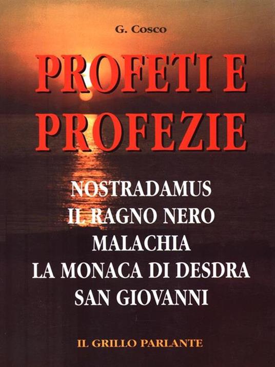 Profeti e profezie - Giuseppe Cosco - copertina