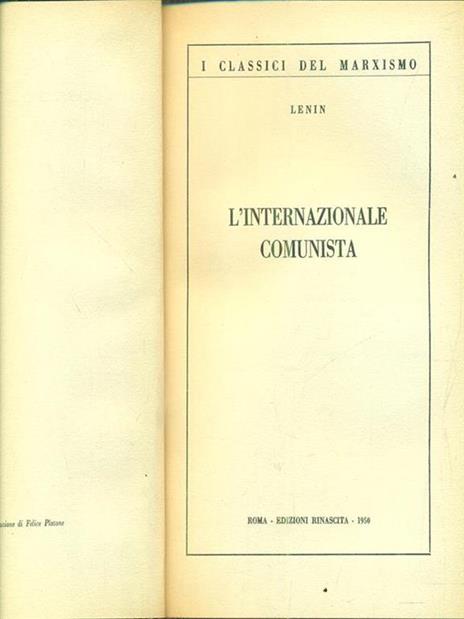 L' internazionale comunista - Lenin - 2