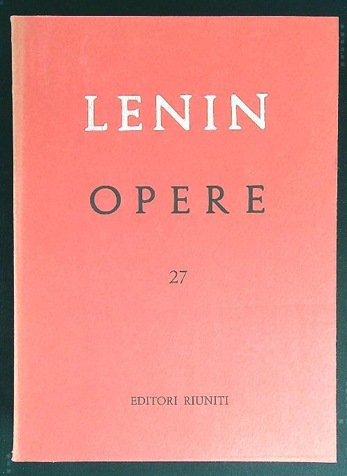 Opere. vol 27