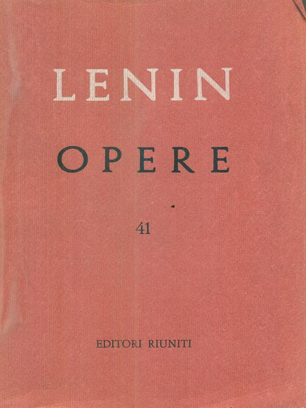 Opere. vol 41