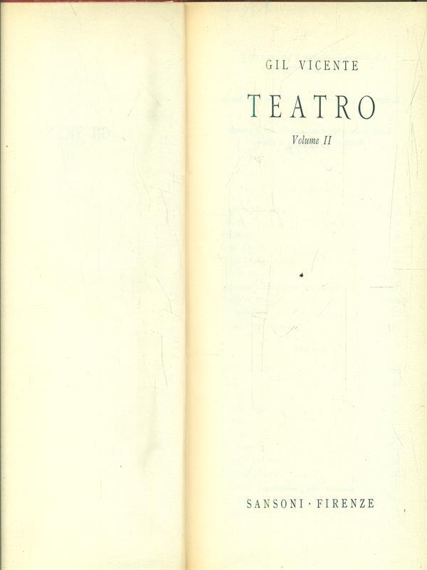 Teatro. Vol II