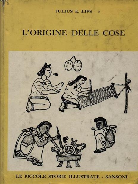 L' origine delle cose - Julius E. Lips - copertina