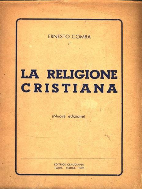 La religione cristiana - Ernesto Comba - copertina