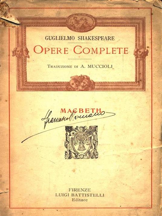 Macbeth - William Shakespeare - copertina