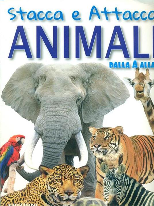 Stacca e attacca animali dalla A alla Z - copertina