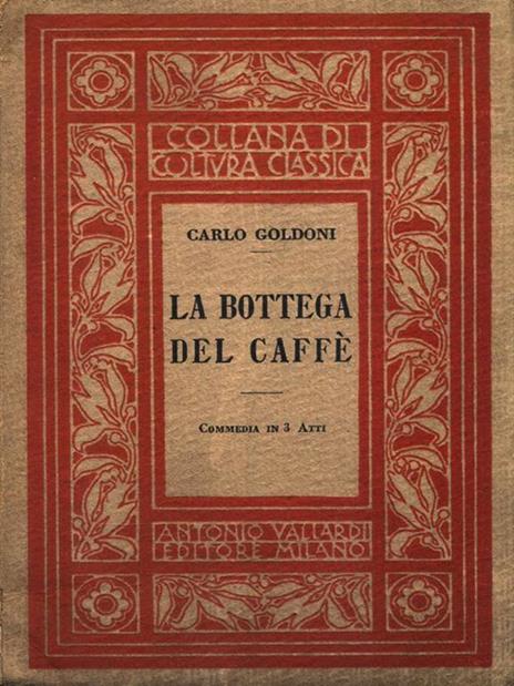 La bottega del caffé - Carlo Goldoni - copertina