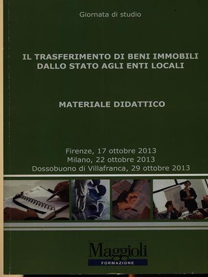 Il trasferimento di beni immobili dallo stato agli enti locali - copertina