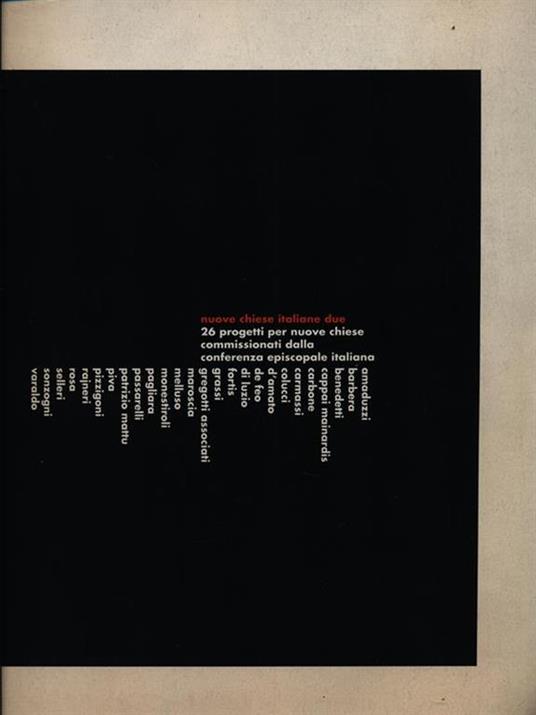 Nuove chiese italiane due - copertina