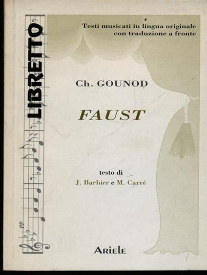 Faust - Charles Gounod - copertina