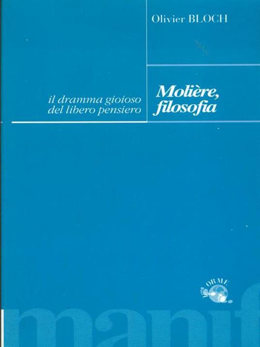 Moliere filosofia - Oliver Bloch - copertina