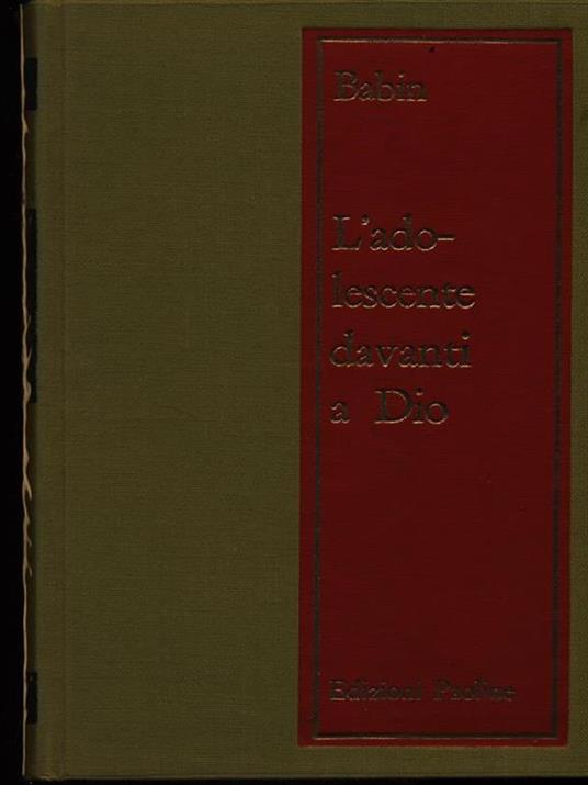 L' adolescente davanti a Dio - Babin - copertina